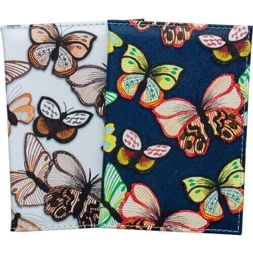 Zoukane Colorful butterfly Passport Cover Case Card Holder Travel Accessories Colorful Passport Wallet ZSPC27