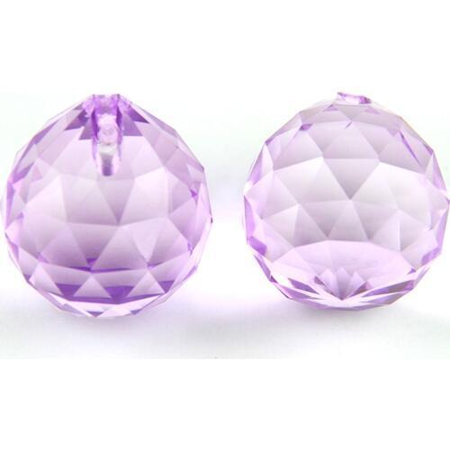 1pcs/lot 40mm Lilac Ball Glass Crystals For Chandelier Wedding Centrepiece Decoration Curtain Decor