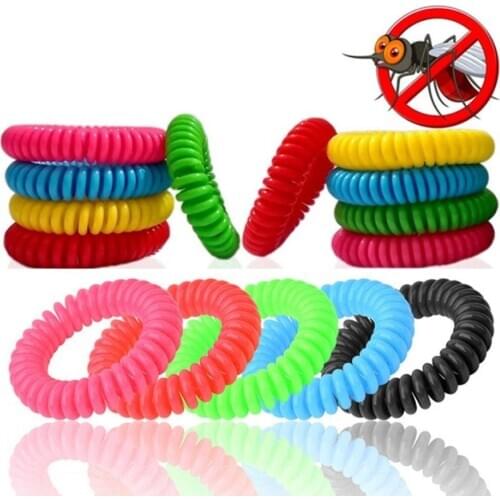10pcs Anti Mosquito Repellent Bracelets Multicolor Pest Control Bracelets Insect Protection Camping Outdoor Adults Kids