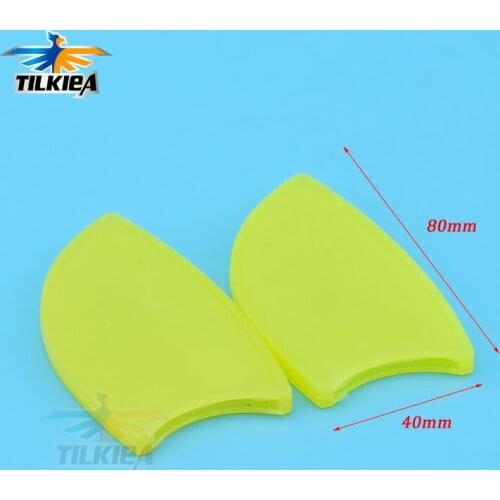 2pcs RC Boat Aluminum Turn fin Cover Silica Gel Case For Rc Boat Turn fin 76/82/92mm safety