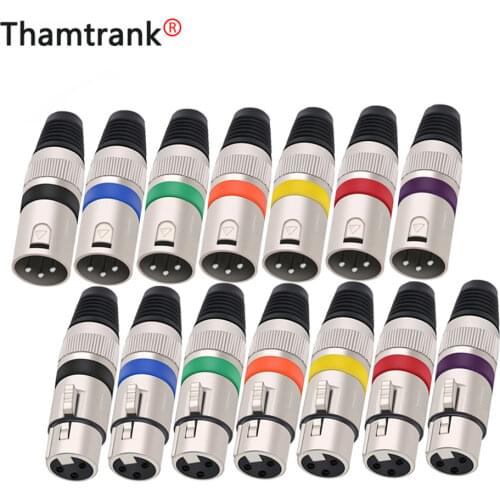 10sets/lot 3 Pin XLR Connectors Male+ Female 3 Pole XLR Plug Jack Socket Microphone MIC Cable Terminal Wire Connector