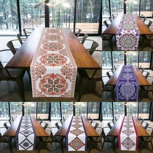 30x180cm Table Runners Cotton Linen Woven Tablerunner Boho Decor Ethnic Tablecloths Wedding Party Decoration for Home