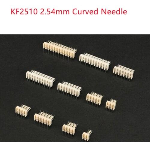KF2510 2.54mm Connector Female Straight/Curved Needle Socket 2/3/4/5/6/7/8/10P