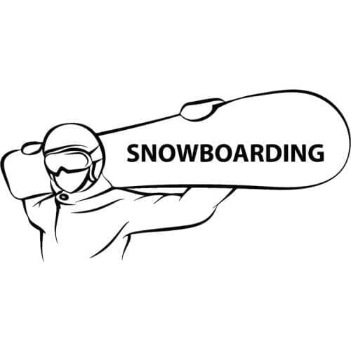 Dawasaru Snowboarding Extreme Sports Car Sticker Personalized Decal Truck Motorcycle Auto Accessories Decoration PVC,17cm*8cm