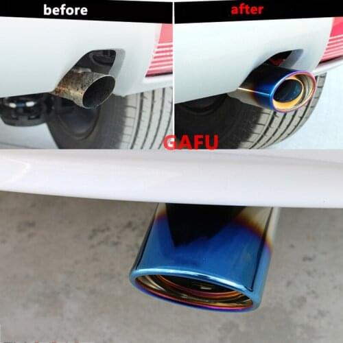For Citroen Elysee C Elysee 2020 2018 2017 2016 2015 2014 Exhaust Muffler Tips Rear Tail Pipe Tip Tailpipe Stainless Steel Trim