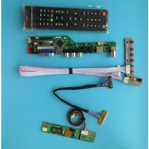For LP141WX3-TLA1 Digital Signal 30pin AV VGA 1 lamps 14.1" Controller Board Module TV Resolution Mother Board 1280X800