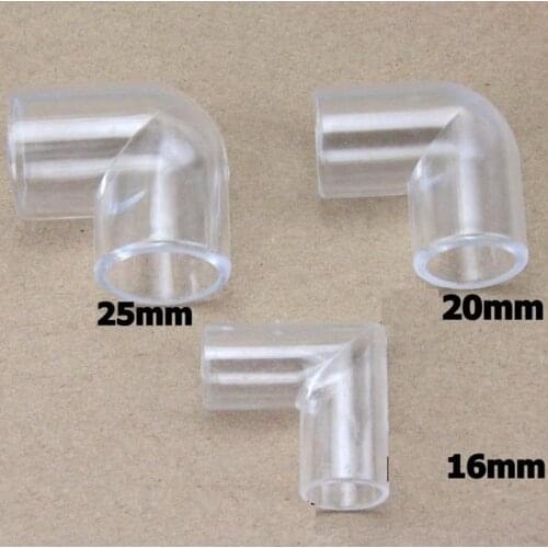 5PCS 90 Degrees Elbow Acrylic Transparent Tube Fittings Water Pipe Head Water Pipe Connector Micro Irrigation Systems