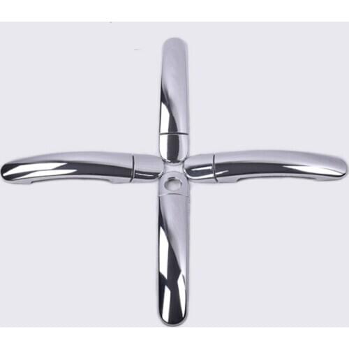 Funduoo For Seat Leon / Seat Ibiza MK3 6L 2002 2003 2004 2005 2006 2007 High Quality Chrome Car Door Handle Cover Trim Overlays