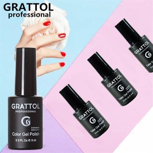 GRATTOL Professional Gel Nail Polish UV LED Painting Gellak Nail Art Design Base Top Primer Coat Gel Varnishes