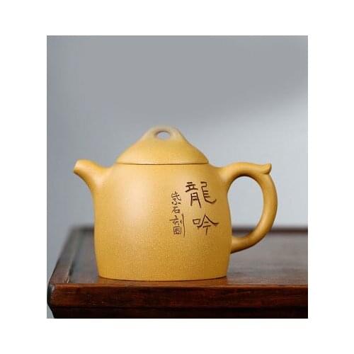 Hot Sell New 300ml Yixing Purple Clay Teapot for Longyinqinquan teapot Raw Mine Dahongpao Teapot Tea Set Gift Tea Maker Tea Sets