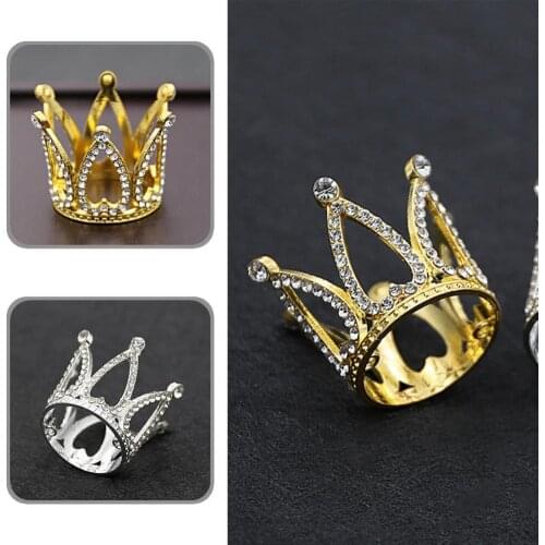 Elegant High Quality Princess Crown Cake Topper Lightweight Cupcakes Topper Vintage for Christmas