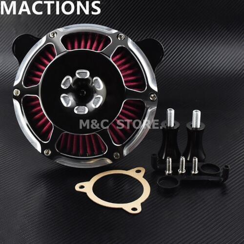 Motorcycle Black/Chrome Air Cleaner Aluminum For Harley Touring Electra Glide Ultra 2008-16 Softail 2016 2017