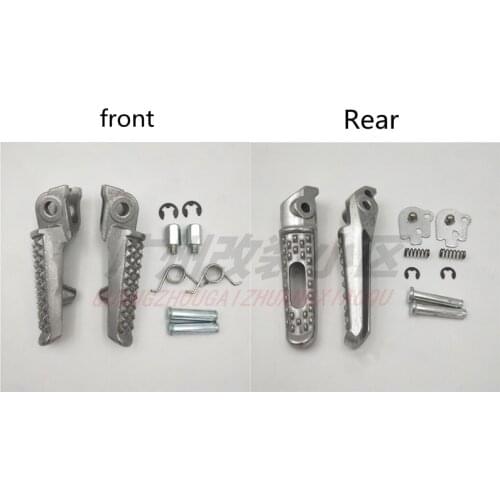 Motorcycle silver Front Rear Footrests Foot pegs For Honda VTR1000 CB1000 CBR1100XX VFR800 VFR750 CB1300 CBR900 CBR925 954