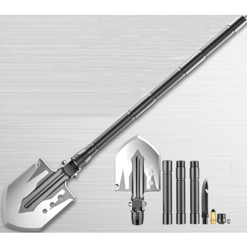 Outdoor Shovel Professional Military Tactical Multi functional Shovel Outdoor Camping Survival Folding Spade Tool Equipment