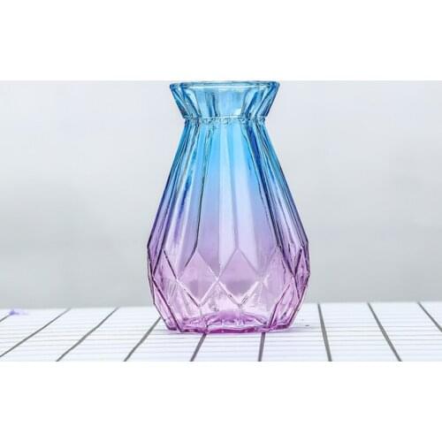 Tabletop Vase for Home Decoration Plastic Europe Nordic Design Vase for Flower Glass Arts Living Room Decoration Flower Vase