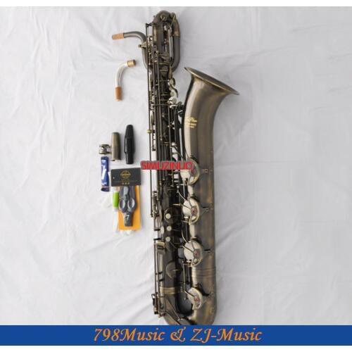 Professional Baritone Saxophone Antique Eb sax Low A Germany Mouthpiece