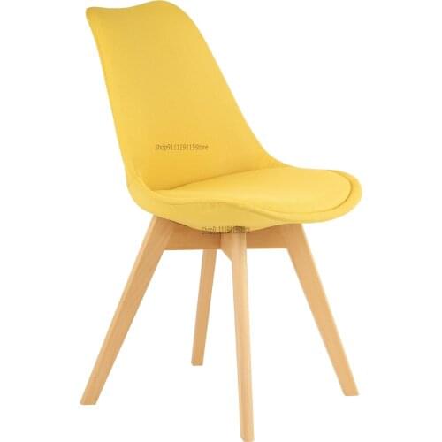 Chair Simple Back Dining Chair Nordic Household Solid Wood Dining Table Stool Modern Bedroom Desk Chair Leisure