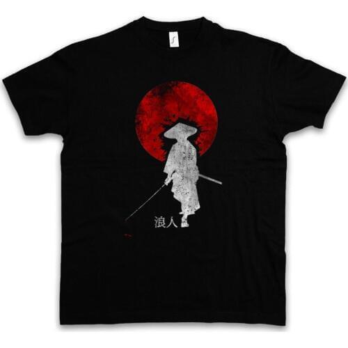 Ronin I T-Shirt Ninja Samurai Bushido Sword Armor Helmet Japan Dakana Warrior2019 Summer New Brand T Shirt Men Hip Hop Men