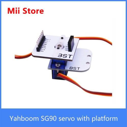 YahBoom SG90 servo PTZ kit with hcsr04 Ultrasonic Wave Detector Ranging Module for programmable robot