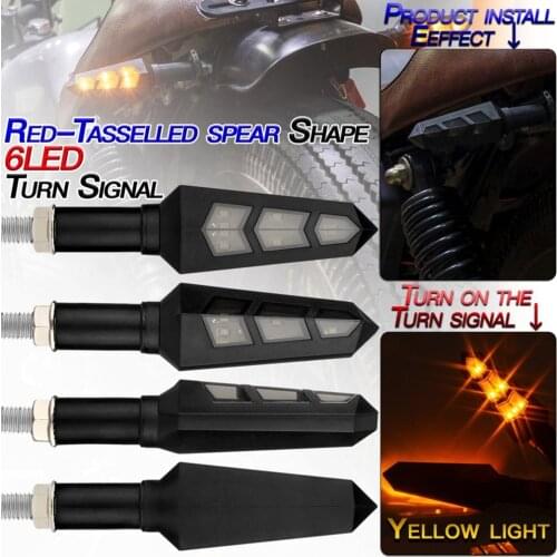 2 Pcs 12V Motorcycle Turn Signal Light Indicator Blinker Motorcycle Waterproof Tail Lights Signal Lamp IPX66 Waterproof