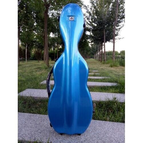 Blue color New violin case 4/4 carbon fiber Camber composite material high quality