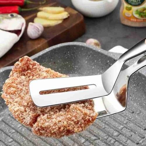 Steel Food Tongs Barbecue Clip Frying Steak Fried Bread Egg Fried Fish Non-Stick Grill Tongs BBQ Kitchen Accessories