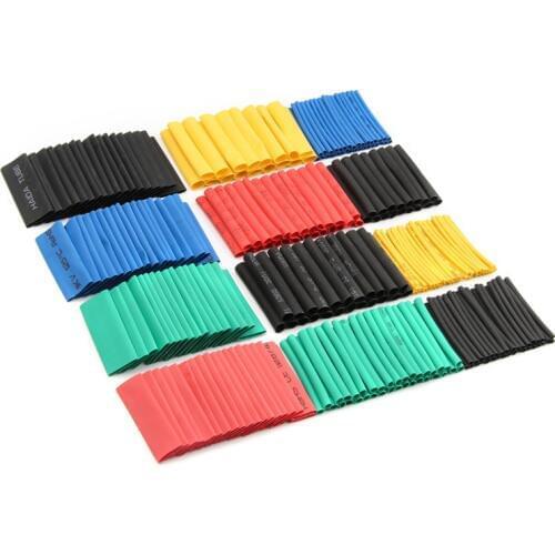 530Pcs Heat shrinkable tube polyolefin electrical sheath Cable sleeves PE insulation Retractable tube assortment kit