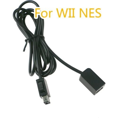 1PCS 1.8M Gamepad Extension Cable Game Extender Cord for Nintend SNES Classic Mini controller for NES for Wii controller Black