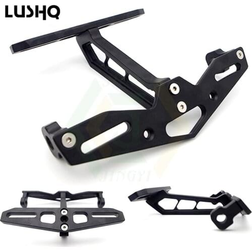 Universal Motorcycle License Plate Bracket Holder CNC Aluminum Motocross Rear Number Plate Mount Holder Frame Accessories