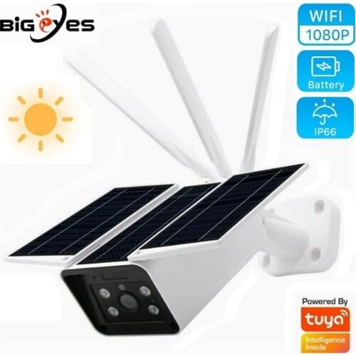 Waterproof Solar Powered Tuya WiFi Camera UBOX/TUYA APP Camera Smart Camera Outdoor Smartlife Camera TUYA WiFi