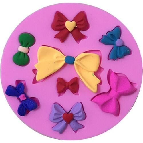 All Kinds of DIY Bow Liquid Silicone Mold Sugar Cake Mold D142