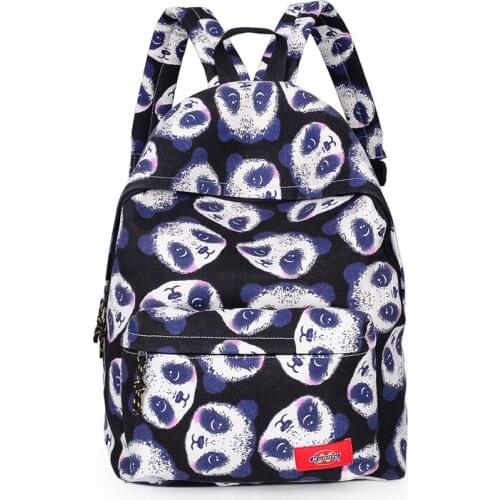 New Women Panda Backpack School bag for girl Printing panda Backpack BookBag mochila feminina