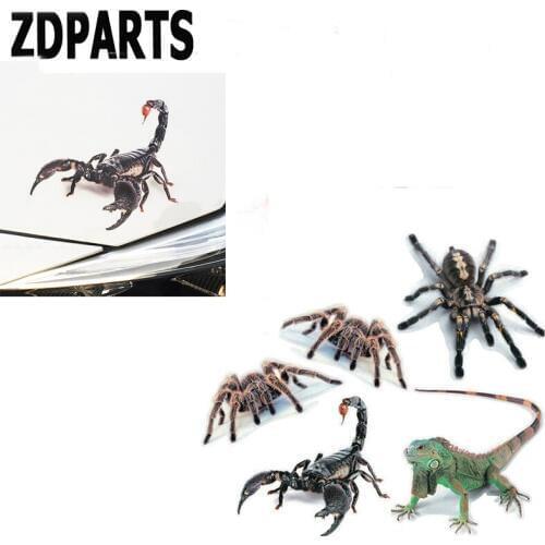 ZDPARTS 3D Car Spider Emblem Truck Motor Window Stickers Cover For Mercedes Benz W203 W204 211 AMG Smart Starline A93 Citroen C4