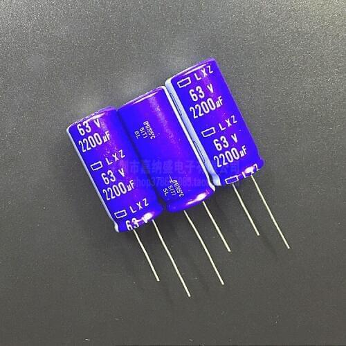 63v 2200uf 100% Original New NCC LXZ Series Electrolytic Capacitor Capacitance Radial 18x40mm