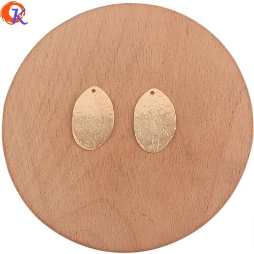 Cordial Design 40Pcs 16*26MM Jewelry Accessories/Charms/DIY Making/Oval Shape/Genuine Gold Plating/Hand Made/Earring Findings