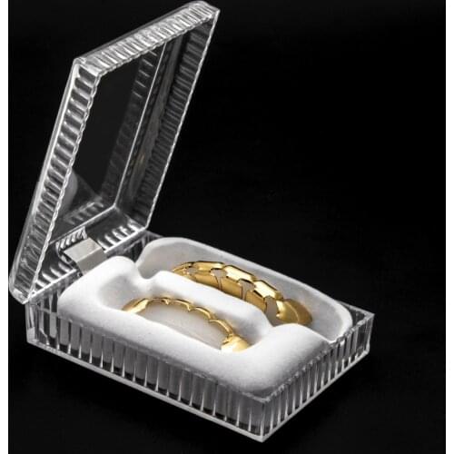 Teeth Grillz Set Case Dust-proof Hygiene Box Hip Hop Dental Grills Tooth Jewelry