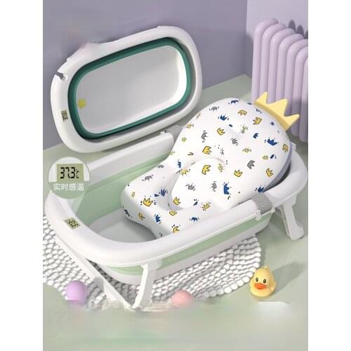 Baby Bathtub Bathtub Baby Foldable Toddler Sitting and Lying Large Bath Bucket Household Children Newborn Childrens Products
