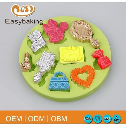 DIY Women Supplies Mold Daily Necessities for Cupcake Chocolate Candy Fondant Cake Decoration Tools