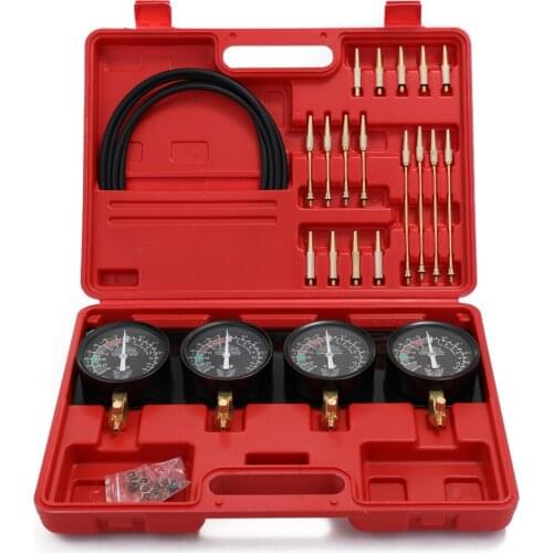 Hot Sale Professional Car Fuel Vacuum Carburetor Synchronizer Set Portable 4 Car Gauges Tool Kit For Motorcycle Car Universal