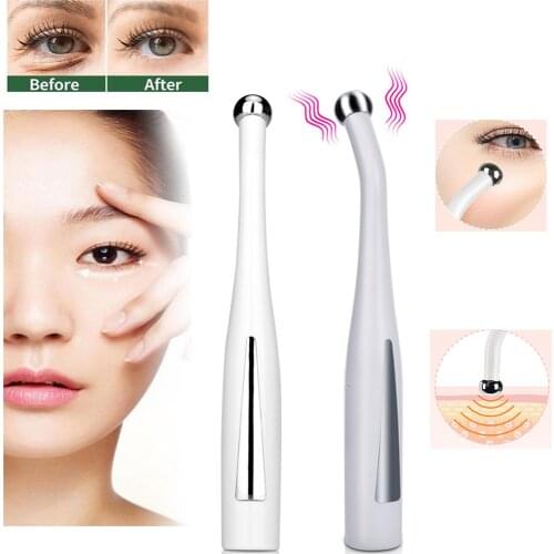 Eye Massager Electric Vibration Anti-Aging Tightening Device Wrinkle Dark Circle Puffiness Remover Skin Rejuvenation Beauty Pen