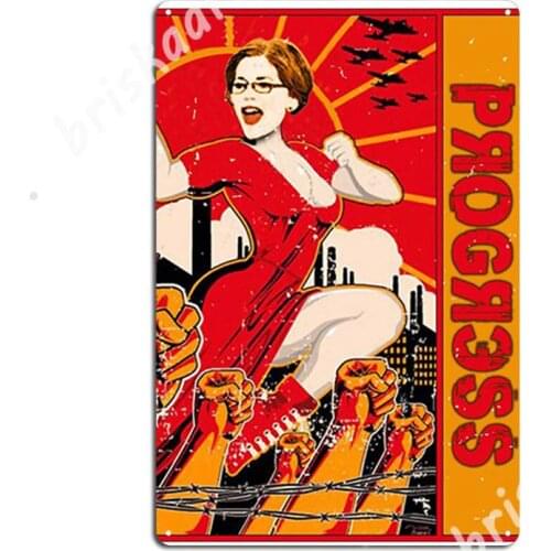 Warren For Progress Metal Signs pub pub Garage Classic Plaques Tin sign Posters