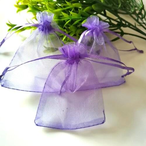 Wholesale Purple Small Jewelry Bag Drawstring Bag Bulk Jewelry Gift Bag Christmas Goodie Bags Birthday Party Gift Bag Packing