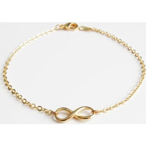 New Promotion Custom Lucky Love Infinity Bracelet Wholesale Charm Knot Infinity Bracelets Friendship