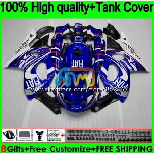 YZF600R For YAMAHA Thundercat 96 97 98 99 00 01 02 72BS.10 Blue white YZF-600R YZF 600R 1996 1997 1998 1999 2000 2001 Fairing