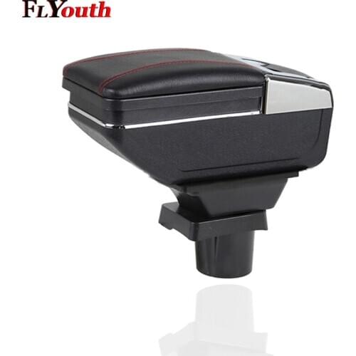 For Toyota Vios 2004-2008 Car Armrest Box Center Storage Box With Cup Holder Ashtray Stowing Tidying Arm Rest Rotatable