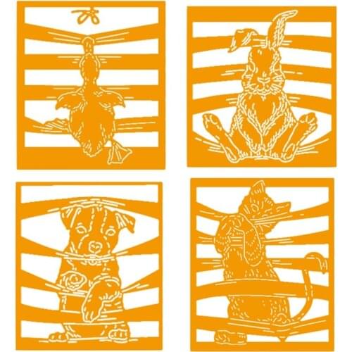 Dog Cat Rabbit Duck Bandage Metal Cutting Dies Stencil for DIY Scrapbooking Paper Cards Decorative Crafts Supplies New 2018 Die