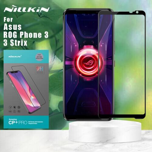 For Asus ROG Phone 3/3 Strix Glass Nillkin CP+PRO Full Cover Tempered Glass Screen Protector Nilkin Glass