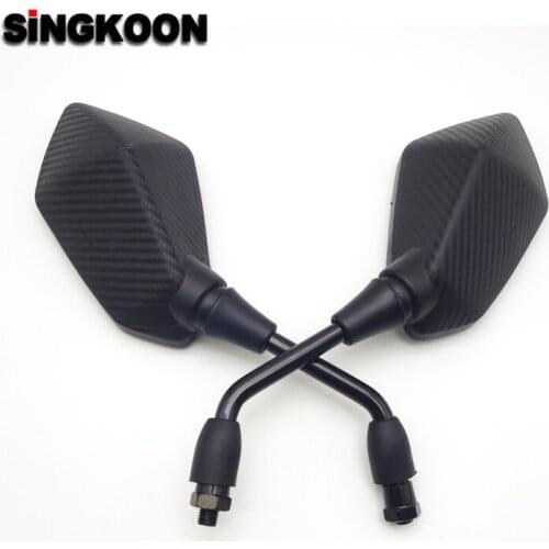 Universal 10mm Motorcycle Rearview Mirrors Black Scooter retroviseur moto FOR SUZUKI GSX R600 650 R750 GSF 1250 Gladius GSR 400