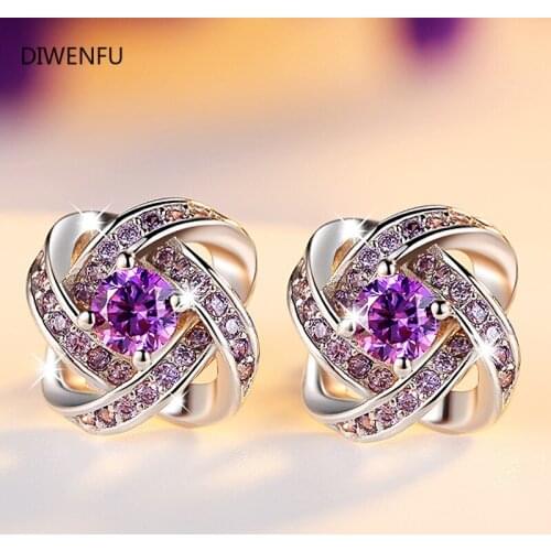 Natural Silver 925 Jewelry 1.5 Carats Diamond Earring for Women Gemstone Sterling Silver Bizuteria Bijoux Femme Stud Earrings