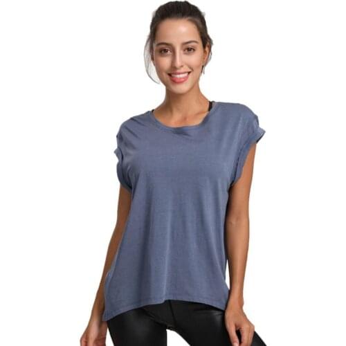 Womens Yoga Tops And Blouses Sweat Female T-shirt For Sports Top Woman Fitness Shirt Sportswear